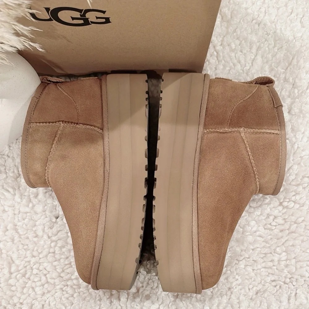 UGG Women's Tan Suede Shoes - Picture 3 of 7